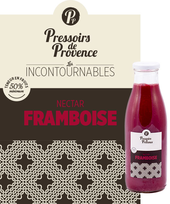 incontournables nectar framboise artisanale - pressoirs de provence