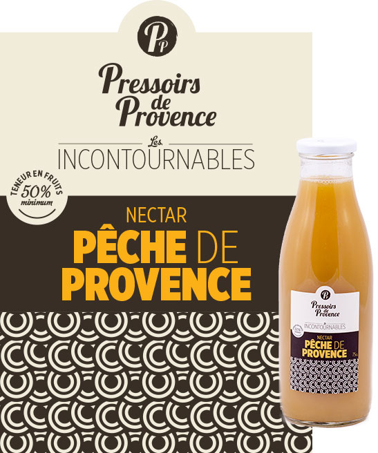 incontournables nectar de peche de provence artisanale - pressoirs de provence