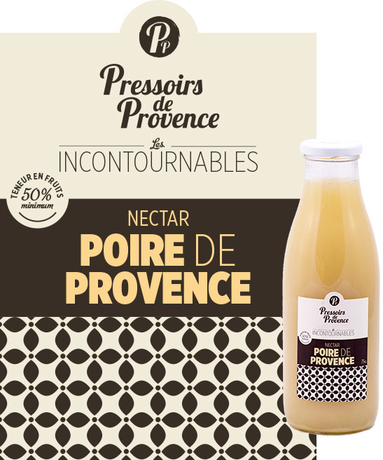 incontournables pur jus de poire de provence artisanale - pressoirs de provence