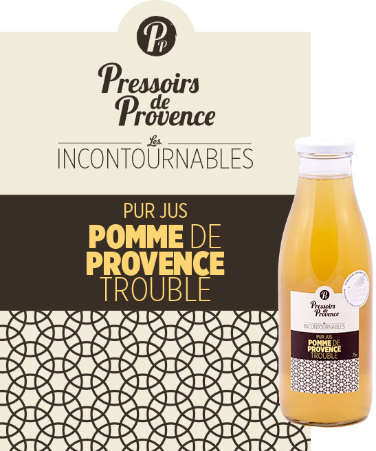 incontournables pur jus de pomme de provence trouble artisanale - pressoirs de provence