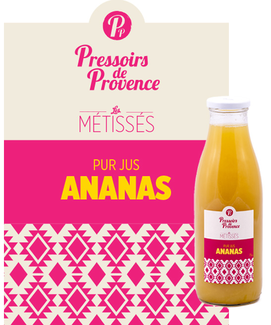 metisses pur jus ananas artisanal - pressoirs de provence