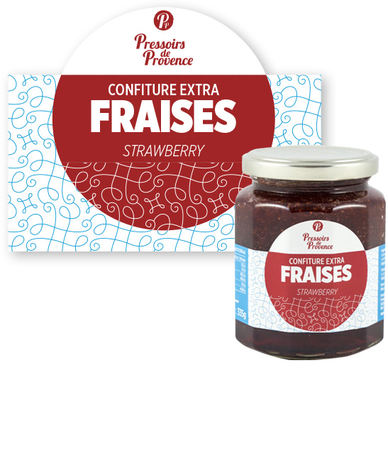 confiture extra fraises artisanale - pressoirs de provence